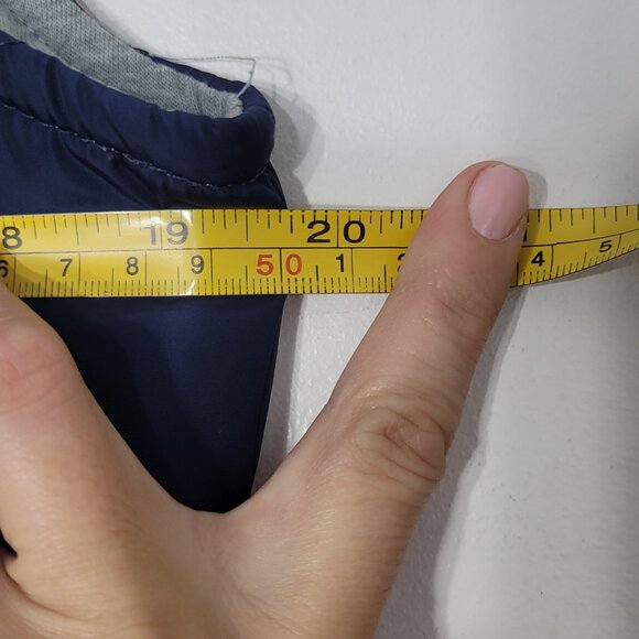 Abril Women's Blue Casual Sleeveless Button & Zipper Front Puffer Jacket Size M - Picture 11 of 13